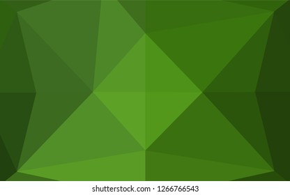 Light Green vector abstract mosaic background. A completely new color illustration in a vague style. A new texture for your design.