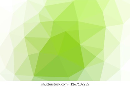 Light Green vector abstract mosaic backdrop. A completely new color illustration in a vague style. A completely new template for your business design.