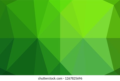 Light Green vector abstract mosaic pattern. Shining colored illustration in a Brand new style. The textured pattern can be used for background.