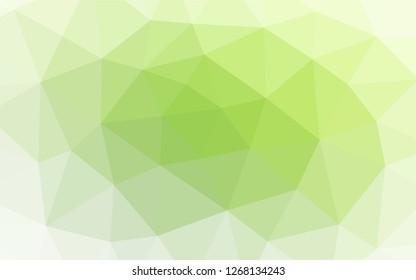 Light Green vector abstract mosaic background. Shining colored illustration in a Brand new style. The template can be used as a background for cell phones.