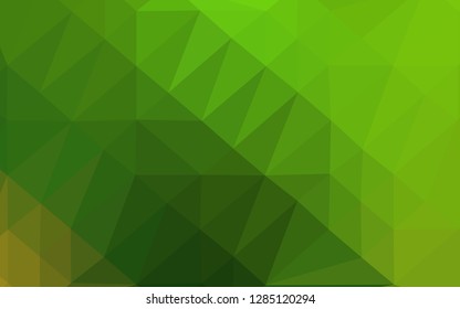 Light Green vector abstract mosaic backdrop. Creative illustration in halftone style with gradient. Completely new template for your business design.