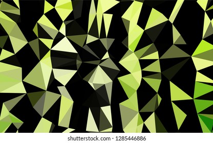 Light Green vector abstract mosaic backdrop. Colorful abstract illustration with gradient. Triangular pattern for your business design.