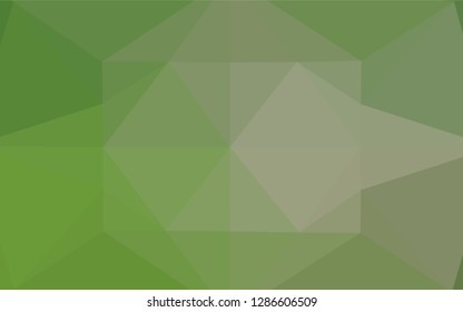 Light Green vector abstract mosaic pattern. Brand new colored illustration in blurry style with gradient. A completely new template for your business design.