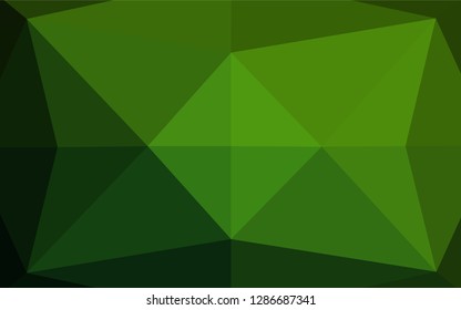 Light Green vector abstract mosaic background. Shining colored illustration in a Brand new style. The template can be used as a background for cell phones.