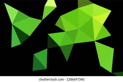 Light Green vector abstract mosaic backdrop. Modern geometrical abstract illustration with gradient. The elegant pattern can be used as part of a brand book.