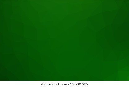 Light Green vector abstract mosaic pattern. Creative illustration in halftone style with gradient. Brand new design for your business.