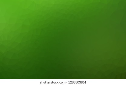 Light Green vector abstract mosaic backdrop. Modern geometrical abstract illustration with gradient. Brand new style for your business design.