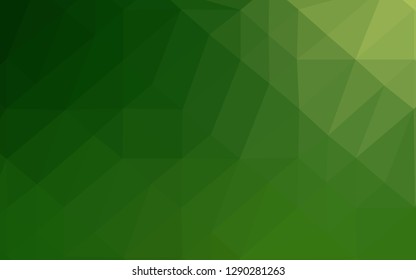 Light Green vector abstract mosaic background. Creative illustration in halftone style with gradient. New texture for your design.