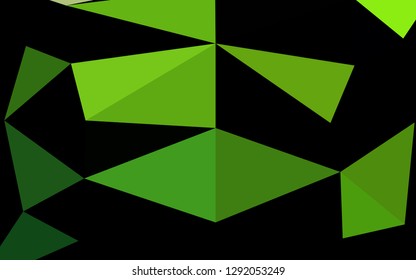 Light Green vector abstract mosaic background. Modern geometrical abstract illustration with gradient. Completely new design for your business.