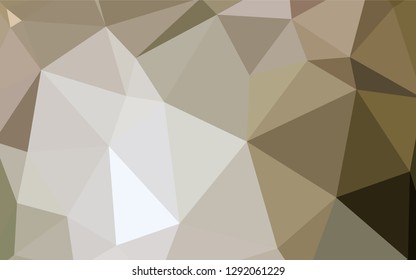 Light Green vector abstract mosaic backdrop. Creative geometric illustration in Origami style with gradient. Template for cell phone's backgrounds.