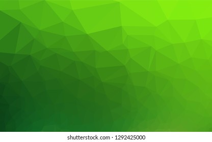 Light Green vector abstract mosaic backdrop. Brand new colored illustration in blurry style with gradient. A new texture for your design.