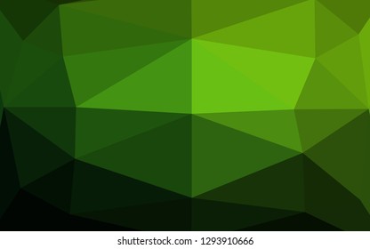 Light Green vector abstract mosaic backdrop. A vague abstract illustration with gradient. Brand new style for your business design.
