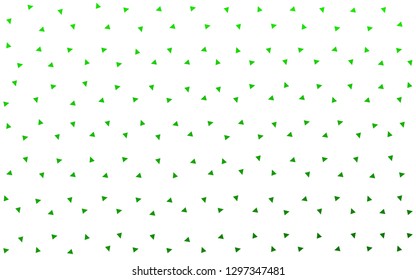 Light Green vector  abstract mosaic background. Shining colorful illustration with triangles. A completely new design for your leaflet.