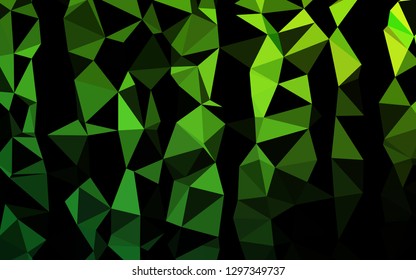 Light Green vector abstract mosaic backdrop. Glitter abstract illustration with an elegant design. Textured pattern for background.