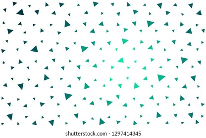 Light Green vector  abstract mosaic background. A sample with polygonal shapes. Template for cell phone's backgrounds.
