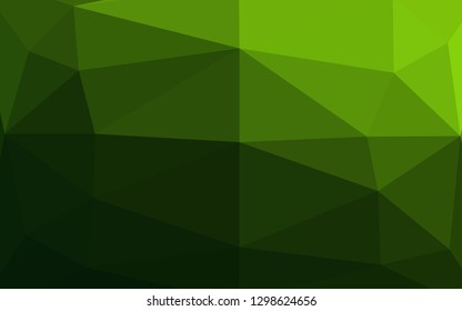 Light Green vector abstract mosaic background. Creative illustration in halftone style with gradient. Brand new style for your business design.