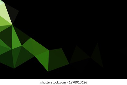 Light Green vector abstract mosaic background. A sample with polygonal shapes. A completely new design for your business.