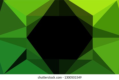 Light Green vector abstract mosaic background. Glitter abstract illustration with an elegant design. The completely new template can be used for your brand book.