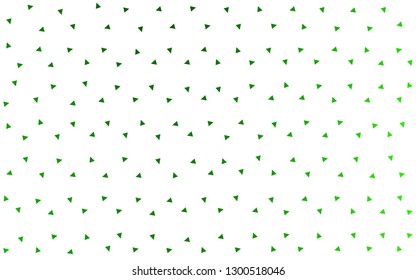 Light Green vector  abstract mosaic background. Triangular geometric sample with gradient.  Triangular pattern for your design.