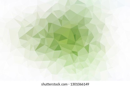 Light Green vector abstract mosaic background. Elegant bright polygonal illustration with gradient. Pattern for a brand book's backdrop.