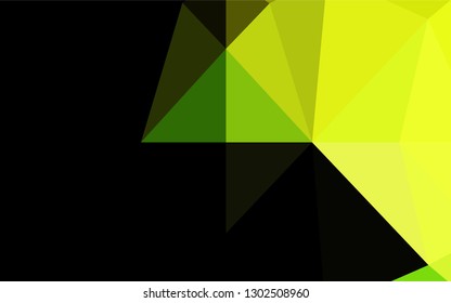 Light Green vector abstract mosaic backdrop. A sample with polygonal shapes. The completely new template can be used for your brand book.