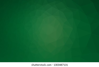Light Green vector abstract mosaic backdrop. Colorful illustration in abstract style with gradient. The best triangular design for your business.
