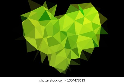 Light Green vector abstract mosaic background. An elegant bright illustration with gradient. Brand new design for your business.