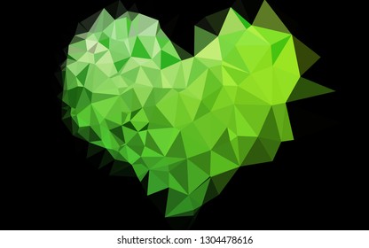 Light Green vector abstract mosaic background. A completely new color illustration in a vague style. Brand new design for your business.