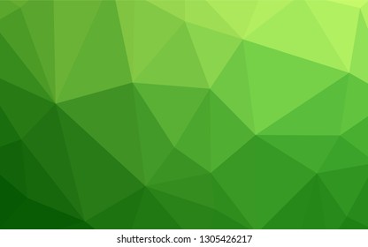 Light Green vector abstract mosaic background. A completely new color illustration in a polygonal style. Completely new template for your banner.