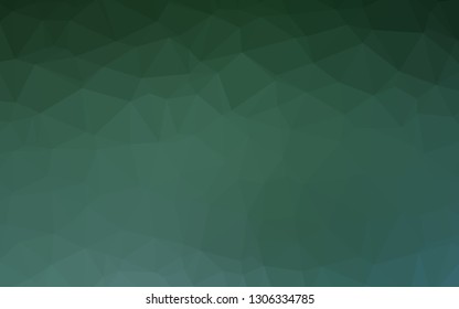 Light Green vector abstract mosaic pattern. Colorful abstract illustration with gradient. Brand new style for your business design.
