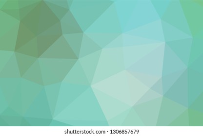 Light Green vector abstract mosaic backdrop. Colorful illustration in abstract style with gradient. A completely new template for your business design.
