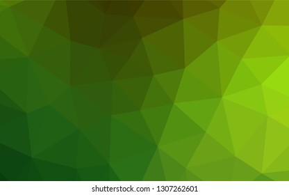 Light Green vector abstract mosaic pattern. A vague abstract illustration with gradient. A completely new template for your business design.
