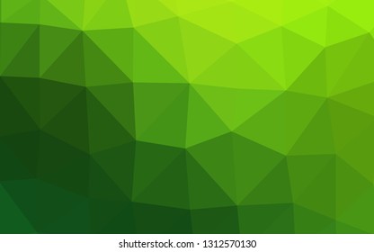 Light Green vector abstract mosaic pattern. Shining colored illustration in a Brand new style. Completely new template for your business design.