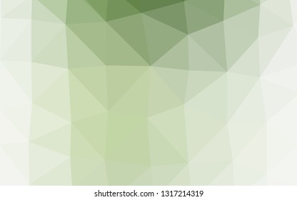 Light Green vector abstract mosaic pattern. Modern geometrical abstract illustration with gradient. Brand new style for your business design.