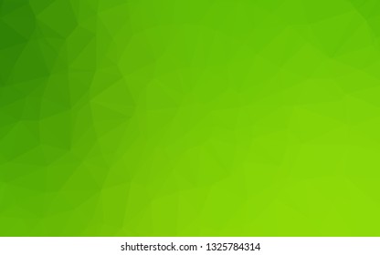 Light Green vector abstract mosaic pattern. A sample with polygonal shapes. Brand new design for your business.