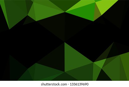 Light Green vector abstract mosaic background. Modern geometrical abstract illustration with gradient. The completely new template can be used for your brand book.