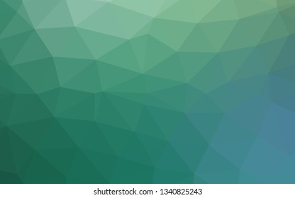 Light Green vector abstract mosaic pattern. A completely new color illustration in a vague style. Template for a cell phone background.