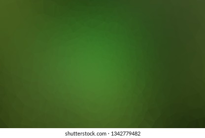 Light Green vector abstract mosaic backdrop. Colorful illustration in abstract style with gradient. Template for a cell phone background.