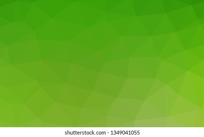 Light Green vector abstract mosaic backdrop. A sample with polygonal shapes. Brand new design for your business.