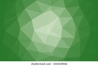 Light Green vector abstract mosaic background. An elegant bright illustration with gradient. Template for a cell phone background.