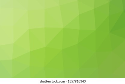 Light Green vector abstract mosaic backdrop. A completely new color illustration in a vague style. Brand new design for your business.