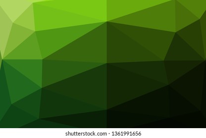 Light Green vector abstract mosaic background. A vague abstract illustration with gradient. Textured pattern for background.