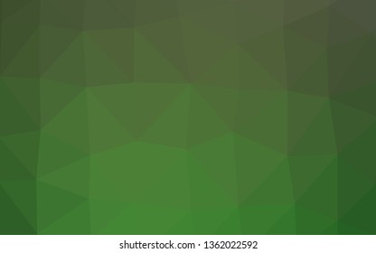 Light Green vector abstract mosaic pattern. A sample with polygonal shapes. New texture for your design.