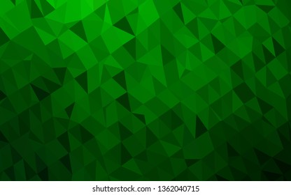 Light Green vector abstract mosaic backdrop. Brand new colorful illustration in with gradient. Brand new style for your business design.