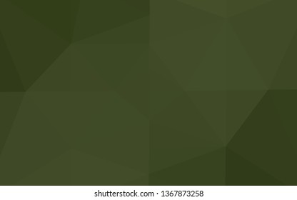 Light Green vector abstract mosaic pattern. Shining illustration, which consist of triangles. Template for your brand book.