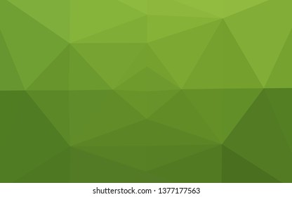 Light Green vector abstract mosaic background. Glitter abstract illustration with an elegant design. Template for your brand book.