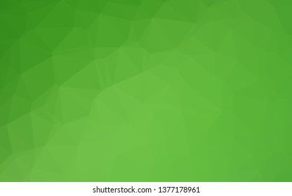 Light Green vector abstract mosaic pattern. A completely new color illustration in a vague style. Brand new style for your business design.