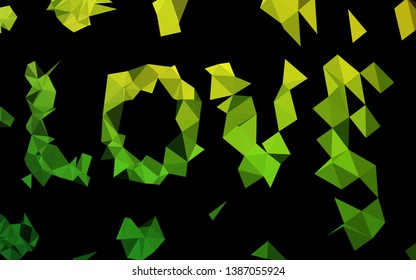 Light Green vector abstract mosaic background. Colorful abstract illustration with gradient. Elegant pattern for a brand book.