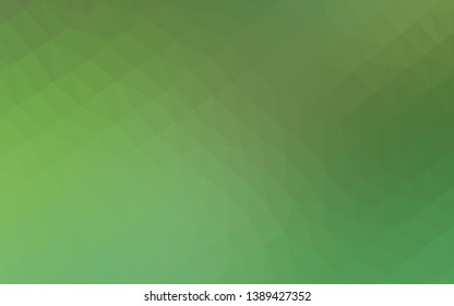 Light Green vector abstract mosaic background. A vague abstract illustration with gradient. Completely new template for your business design.
