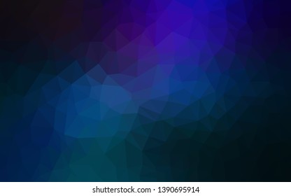 Light Green vector abstract mosaic backdrop. Glitter abstract illustration with an elegant triangles. Best triangular design for your business.